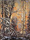 Maya Eventov Canvas Paintings - February Frost